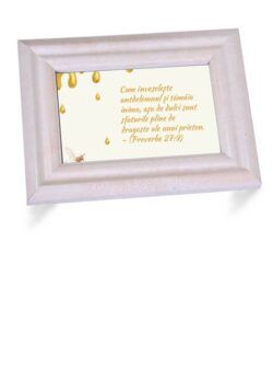 24 - Tablou cu mesaj biblic - Proverbe 27:9