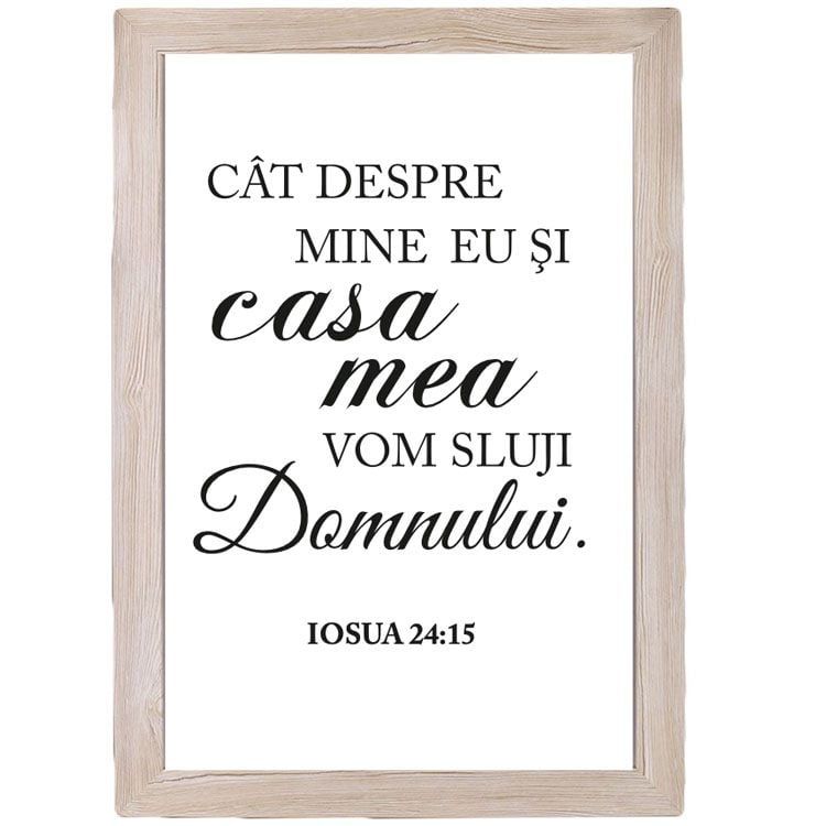 05 Tablou de perete 40x60cm - Iosua 24:15
